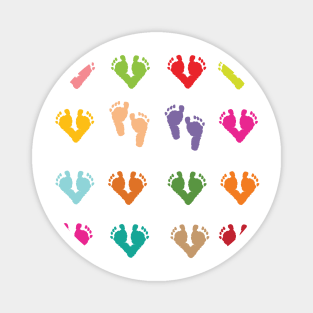 Baby footprint kids Magnet